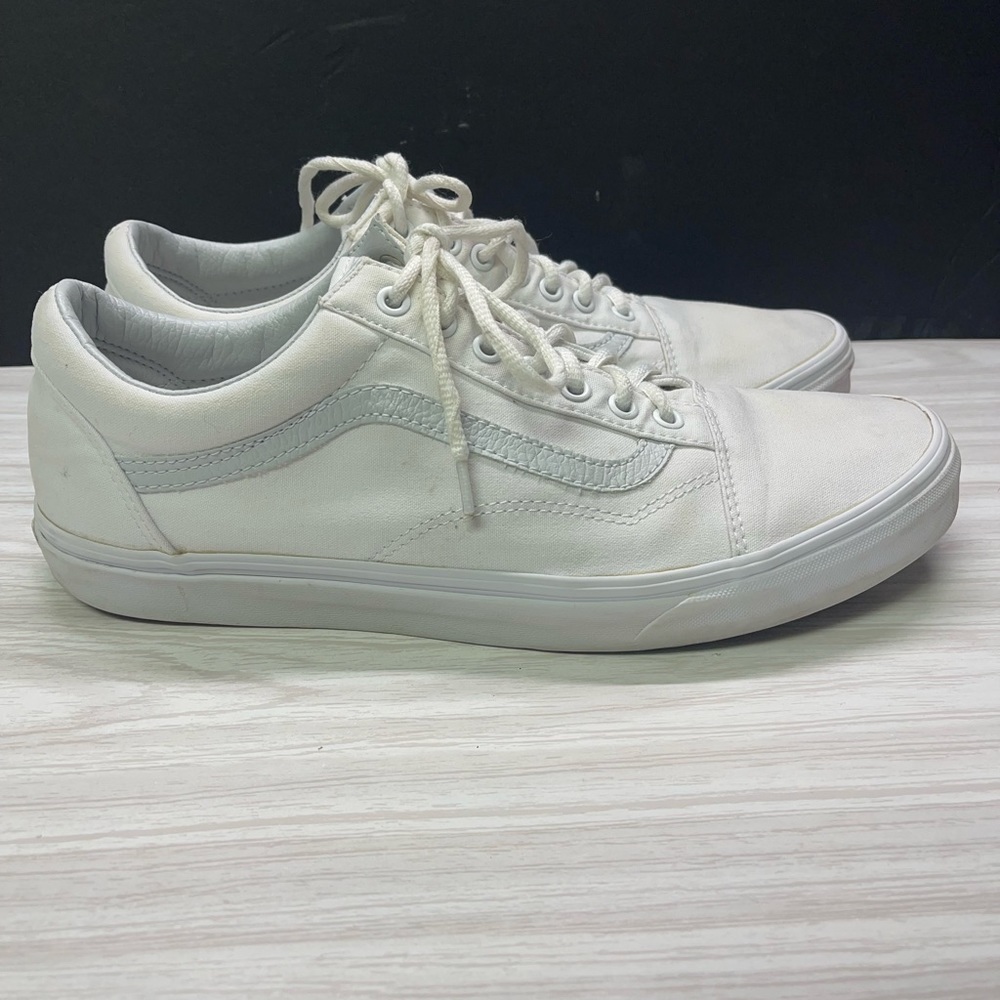 VANS Old Skool True White Size 12